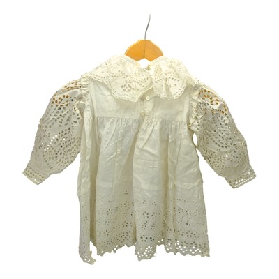 Lot 682 - A late Victorian girl's cotton whitework dress
