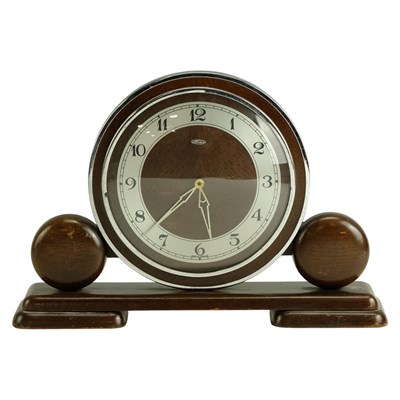 Lot 1077 - An Art Deco influenced Metamec mantle clock,...