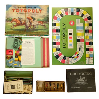 Lot 660 - Vintage horse racing board games, comprising...