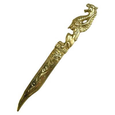 Lot 699 - A late 19th / early 20th Century cast brass...