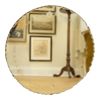 Lot 1183 - A mid-20th Century reverse-cut glass wall...