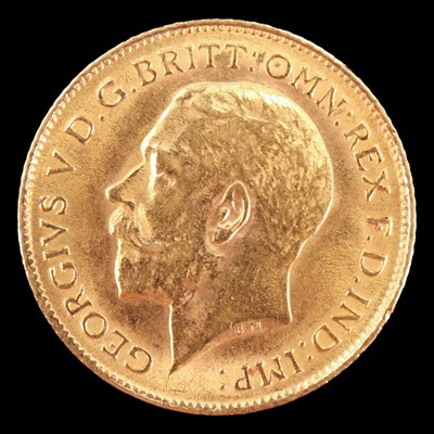 Lot 938 - A George V 1913 gold half-sovereign coin