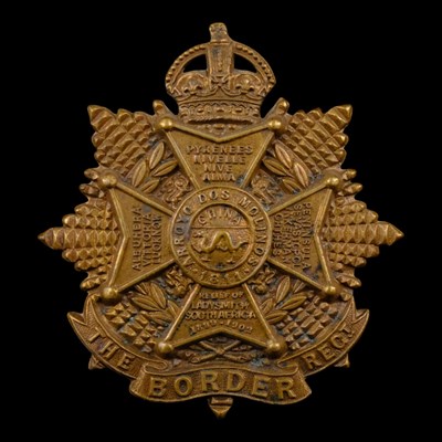 Lot 36 - A Border Regiment Officers' Service Dress cap...