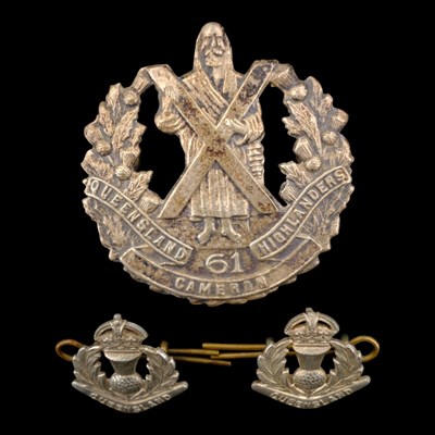 Lot 45 - A Queensland Cameron Highlanders glengarry...