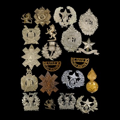 Lot 56 - A group of Scottish military glengarry badges...
