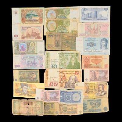 Lot 501 - A group of world banknotes, circa second half...