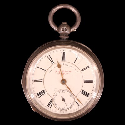 Lot 1074A - An Edwardian silver pocket watch, "The Arundel...