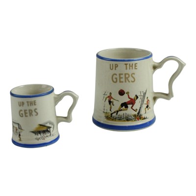 Lot 577 - [Football] Two mid 20th Century "Up the Gers"...