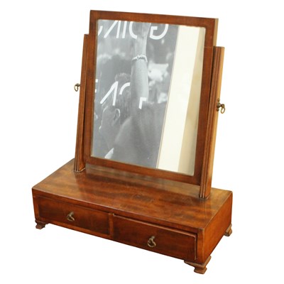 Lot 1181A - An old reproduction Georgian mahogany swivel...