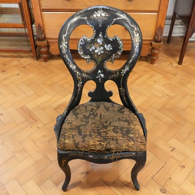 Lot 1195 - A Victorian Jennens and Bettridge style papier...