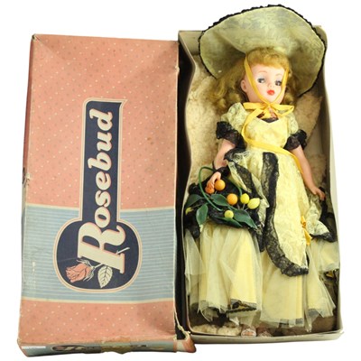 Lot 745 - A mid 20th Century Rosebud plastic doll,...