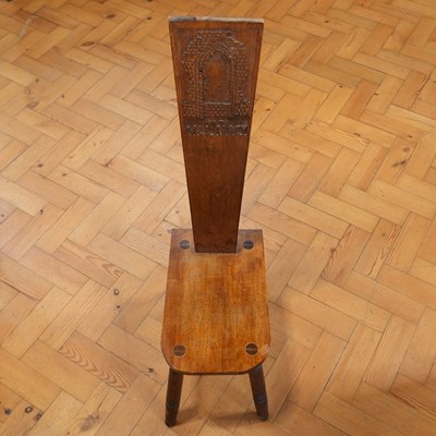 Lot 1199 - A 1971 Derbyshire Dale Abbey carved oak...