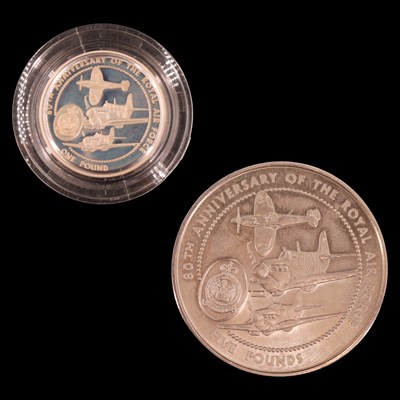 Lot 505A - A 1998 Guernsey silver proof £1 coin,...