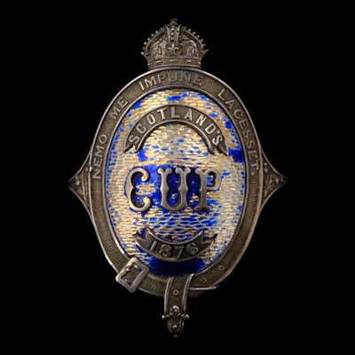 Lot 61 - An 1876 Scotland's Cup prize badge in silver,...