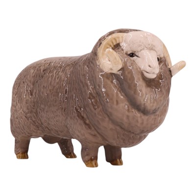 Lot 1082 - A Beswick Merino Ram figurine, model...