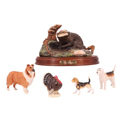 Lot 1087 - A small quantity of ceramic animal...