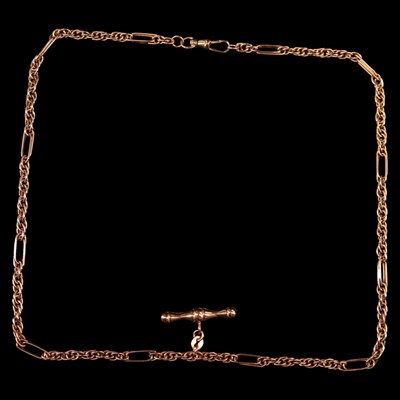 Lot 1313 - A near-contemporary 9ct gold necklace, of...