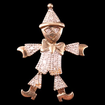 Lot 1334 - A near-contemporary articulated diamond-set...