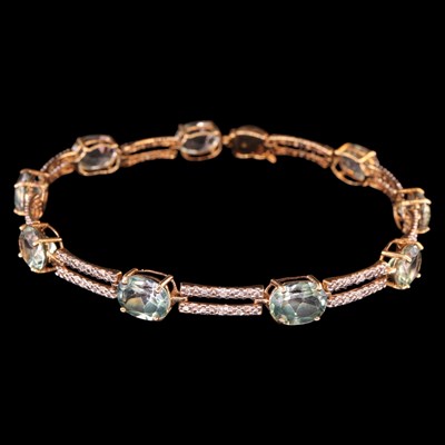 Lot 1335 - A contemporary diamond and mint / teal...