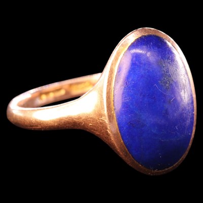 Lot 1346 - A late 19th / early 20th Century lapis lazuli...