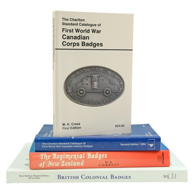 Lot 360 - Renfrew and Cranston, "British Colonial Badges"...