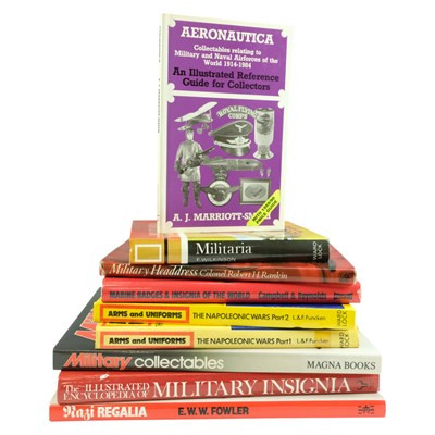 Lot 365 - A group of books on arms, armour and militaria,...