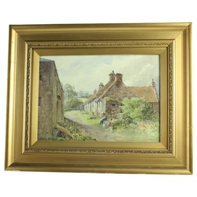 Lot 1627 - James Heron (Scottish, 1873-1919), "Cottages...