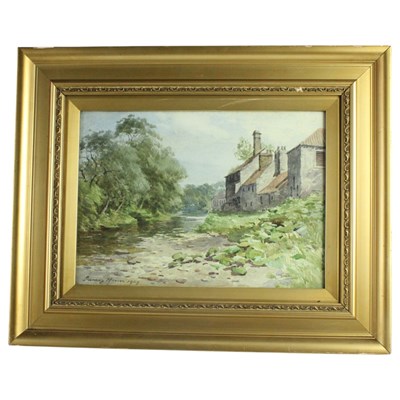 Lot 1628 - James Heron (Scottish, 1873-1919), "Old Mill,...