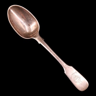 Lot 1125 - An Edwardian silver fiddle-pattern teaspoon,...
