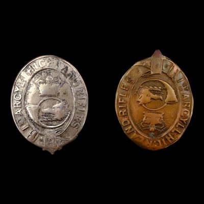 Lot 89 - Two Victorian 1st Argyll Highland Rifles...