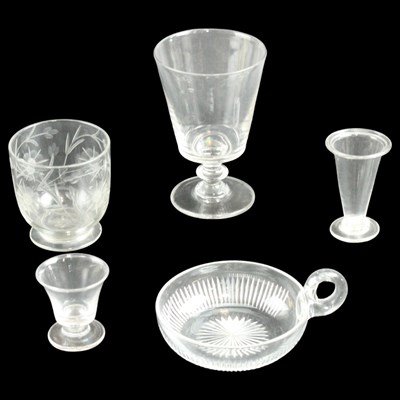 Lot 1094 - An early-to-mid 19th Century glass rummer,...