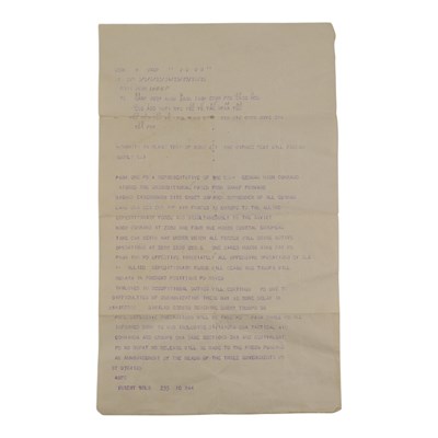 Lot 202 - [VE Day / German surrender] A Second World War...