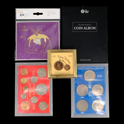 Lot 472 - A Royal Mint 2018 Christmas silver six...