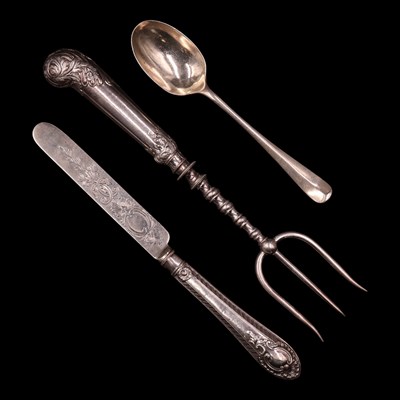 Lot 1132 - Sundry silver, comprising a 1930s Hanoverian...