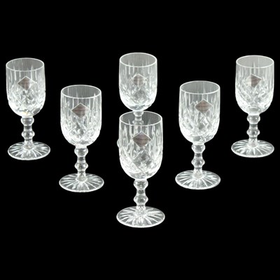 Lot 1107 - A set of six boxed Edinburgh Crystal...