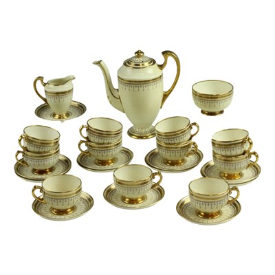 Lot 988 - A Grosvenor's gilt-enriched coffee set, circa...