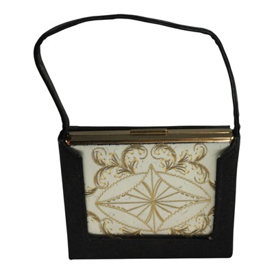 Lot 771 - A vintage Swiss gilt metal minaudière, its...