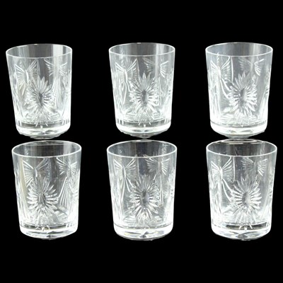 Lot 1110 - A set of six Waterford Crystal Millenium...