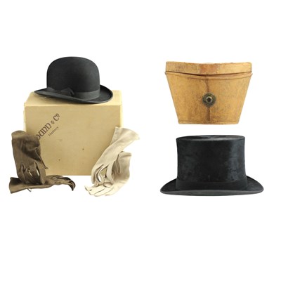 Lot 782 - A late 19th / early 20th Century silk top hat,...
