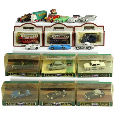 Lot 716 - A quantity of diecast toy cars, including a...