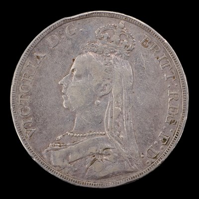 Lot 475 - An 1890 silver crown coin