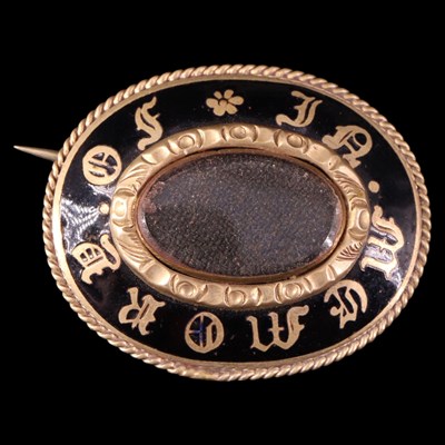 Lot 1339 - A Victorian black enamelled...