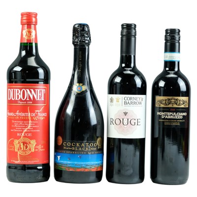 Lot 1651 - Three bottles of red wine, together with a...