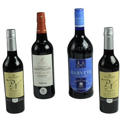 Lot 1652 - Four bottles of sherry