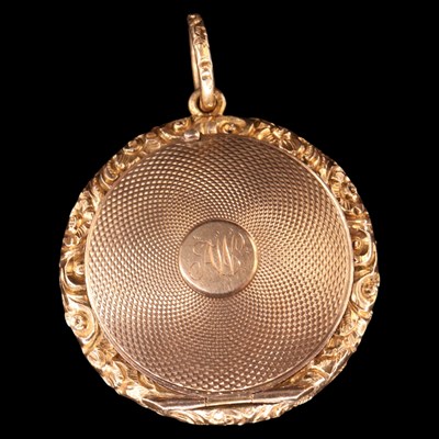 Lot 1340 - A 19th Century 9 ct gold...