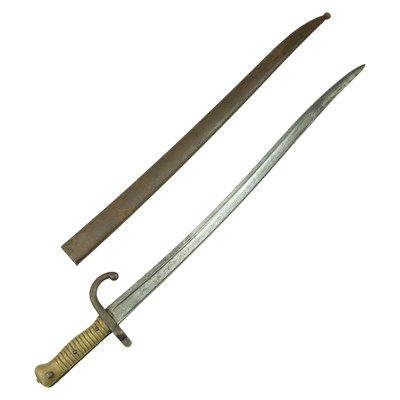 Lot 322 - A French Mle 1866 bayonet for the Chassepot rifle