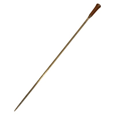 Lot 312 - A 19th Century mahogany-handled sword stick,...