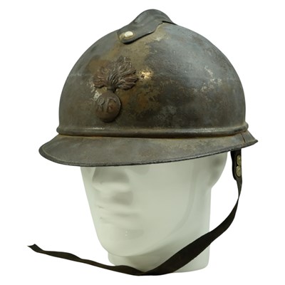 Lot 296 - A Great War French Mle 1915 Adrian helmet shell