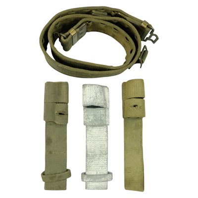 Lot 222 - A Pattern 1937 webbing belt together with...