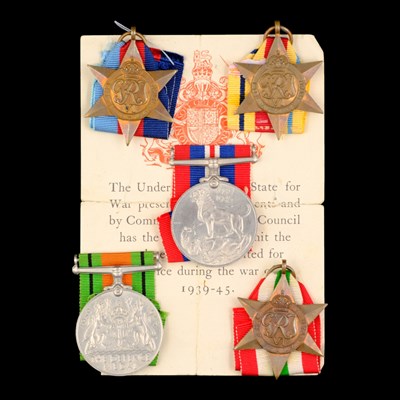 Lot 7 - Second World War British campaign medals,...